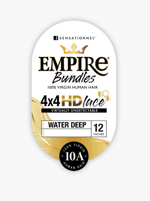 Sensationnel Empire Bundles 4x4 HD Closure WATER DEEP 12"