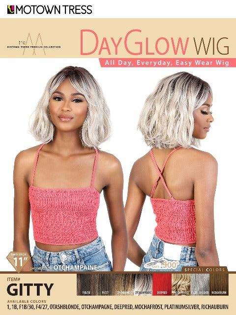 Motown Tress Premium Collection Day Glow Wig - GITTY