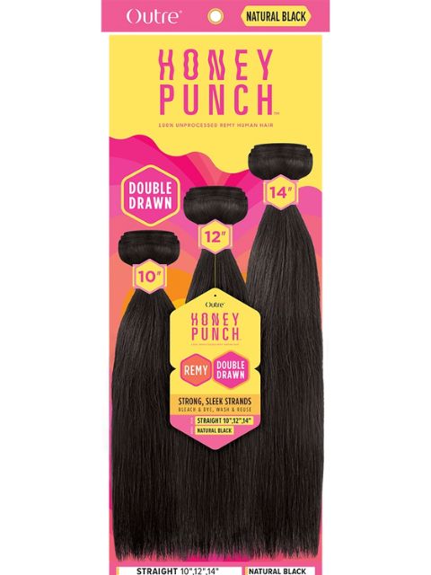 Outre HoneyPunch 100% Unprocessed Human Hair STRAIGHT Multi Weaves