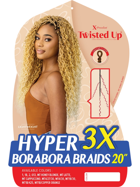 [MULTI PACK DEAL] Outre X-Pression Twisted Up HYPER BORABORA BRAID 20 ...