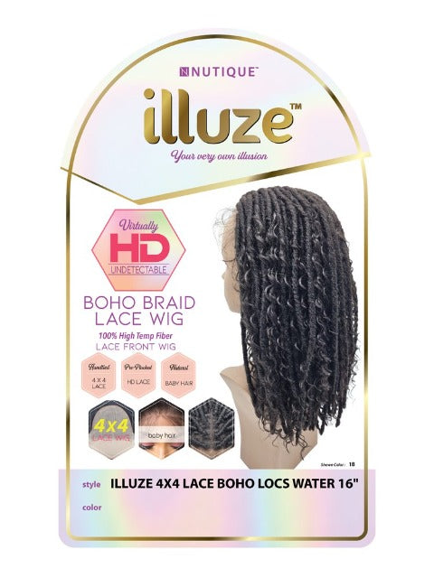 Nutique Illuze HD Undetectable 4x4 Lace Wig - BOHO BOX DEEP 16"