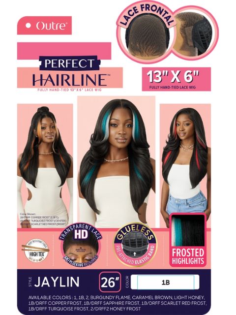 Outre Perfect Hairline Fully Hand-Tied 13X6 Glueless HD Lace Front Wig  - JAYLIN