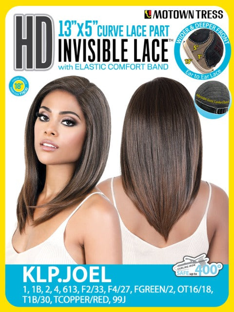 Motown Tress Premium Synthetic HD Invisible 13x5 Curve Part Lace Front Wig - KLP.JOEL