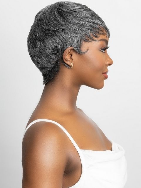 Janet Collection Lavish Silver 100% Virgin Human Hair Wig - BEKA