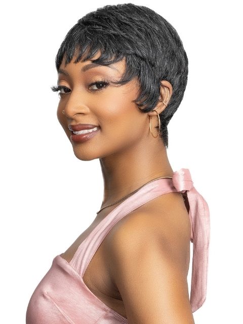 Janet Collection Lavish Silver 100% Virgin Human Hair Wig - BEKA