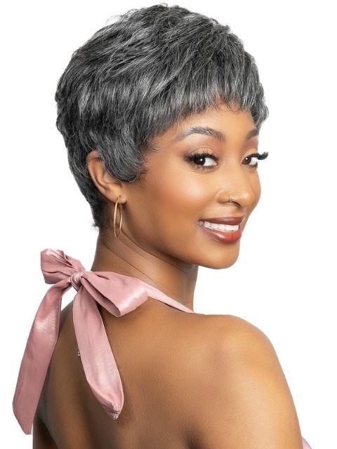 Janet Collection Lavish Silver 100% Virgin Human Hair Wig - RAEL