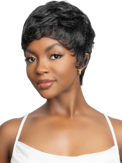 Janet Collection Lavish Silver 100% Virgin Human Hair Wig - RAEL