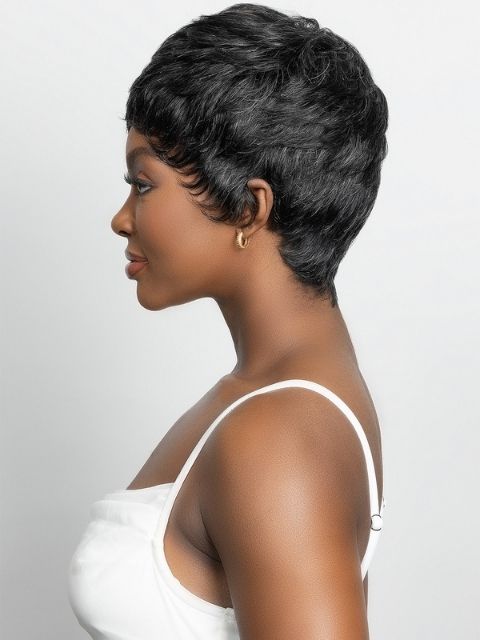 Janet Collection Lavish Silver 100% Virgin Human Hair Wig - RAEL