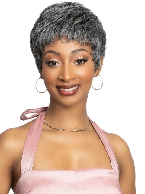 Janet Collection Lavish Silver 100% Virgin Human Hair Wig - RAEL