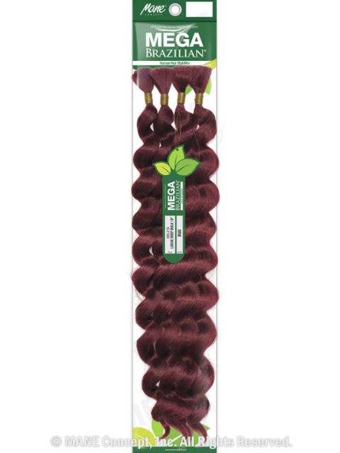 Mane Concept Mega Brazilian Human Hair StyleMix LOOSE DEEP BULK 18" (MBLK18)