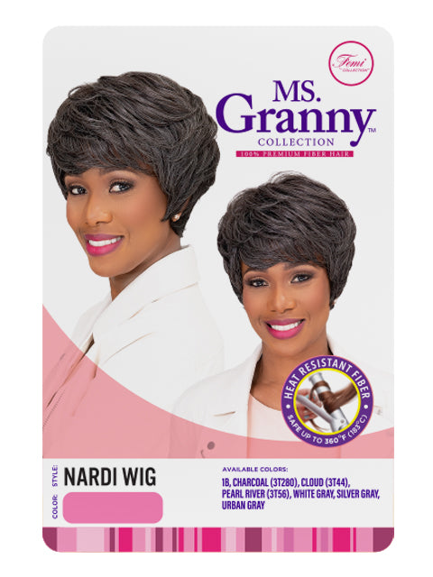 Femi Collection MS. Granny Collection 100% Premium fiber Wig- NARDI *F ...