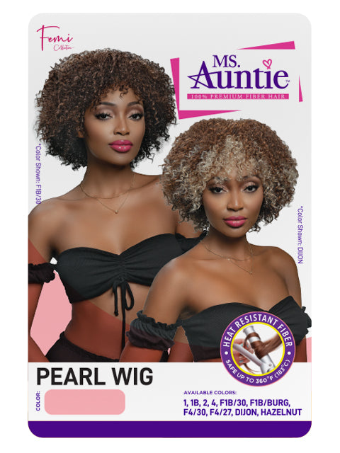 Femi Collection MS. AUNTIE 100% Premium Fiber PEARL Wig