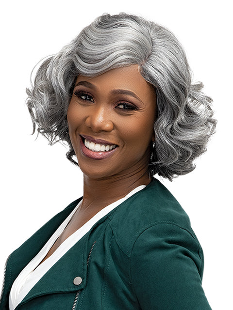 Femi Collection MS. Granny Collection 100% Premium fiber Deep Part Wig- ADELE