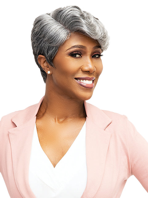 Femi Collection MS. Granny Collection 100% Premium fiber Deep Part Wig - ANNE