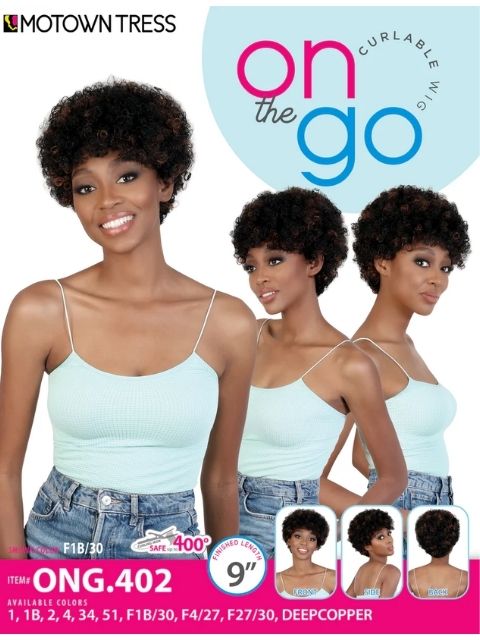 Motown Tress Curlable On The Go Wig -ONG.402
