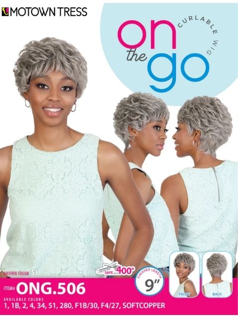 Motown Tress Curlable On The Go Wig -ONG.506