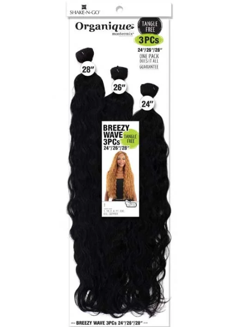 Shake N Go Organique Mastermix- BREEZY WAVE 3PCS (24"26"28")