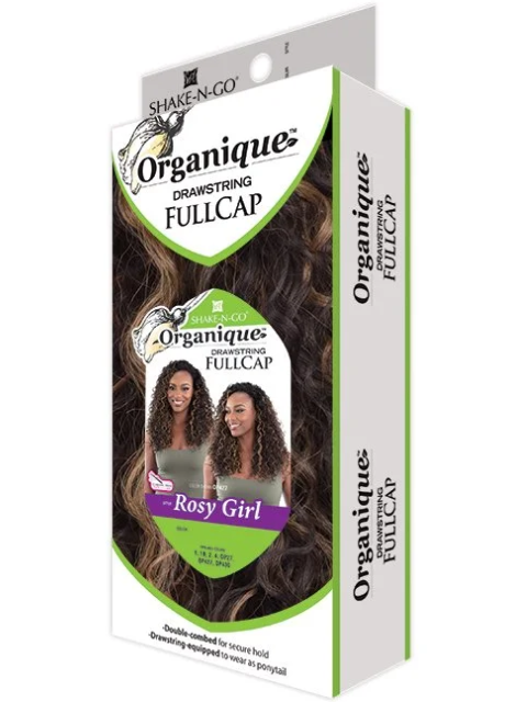 Shake N Go Organique Drawstring Full Cap Half Wig-ROSY GIRL
