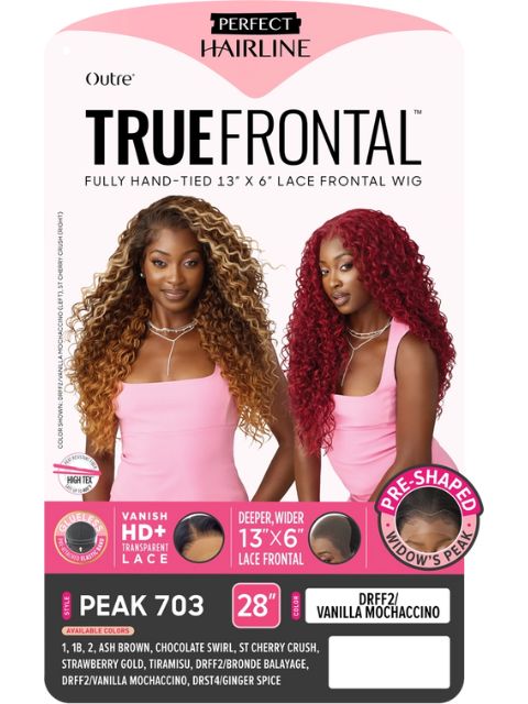 Outre Perfect Hairline TrueFrontal Fully Hand-Tied 13X6  Lace Front Wig  - PEAK703