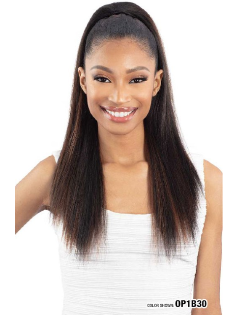 Shake N Go Que Drawstring Ponytail- Q-STRAIGHT 20"