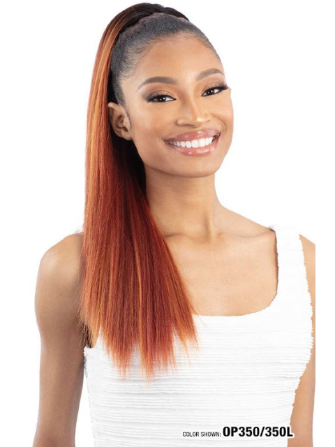 Shake N Go Que Drawstring Ponytail- Q-STRAIGHT 20"