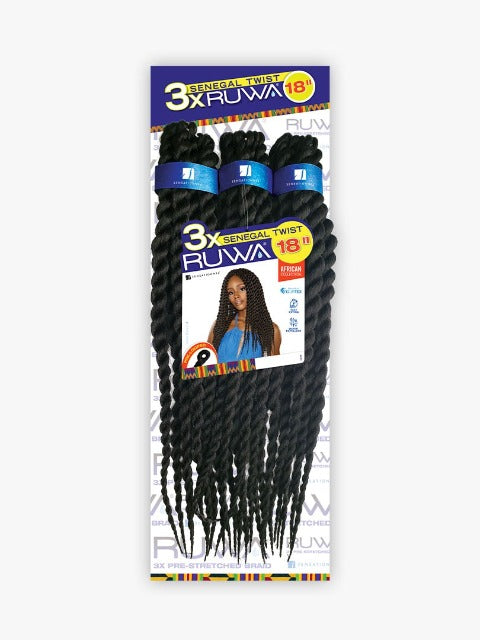 Sensationnel African Collection 3X RUWA SENEGAL TWIST 18"