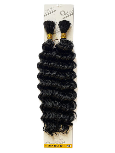 Shake N Go  Que Human Hair Blend DEEP BULK 18" Braid