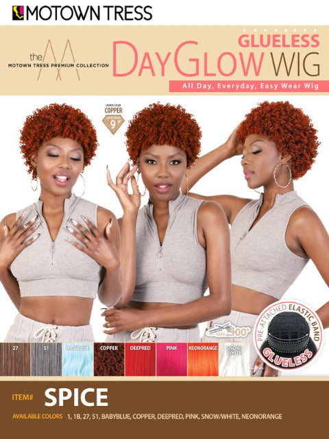 Motown Tress Premium Collection Day Glow Glueless Wig - SPICE