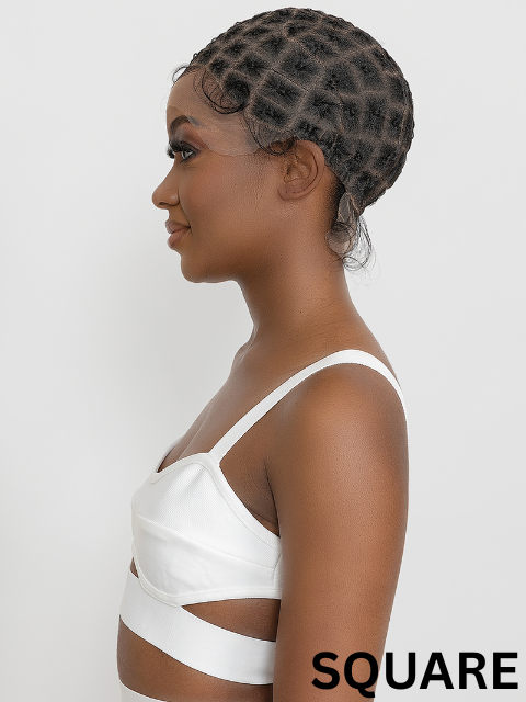 Janet Collection Melt 100% Human Baby Hair with Nuskin Air Lace Crochet Wig Cap