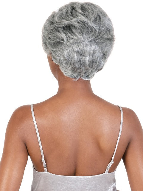 Motown Tress Silver Gray Hair Glueless HD Lace Wig - SVHL.GLEN