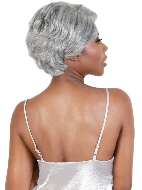 Motown Tress Silver Gray Hair Glueless HD Lace Wig - SVHL.GLEN