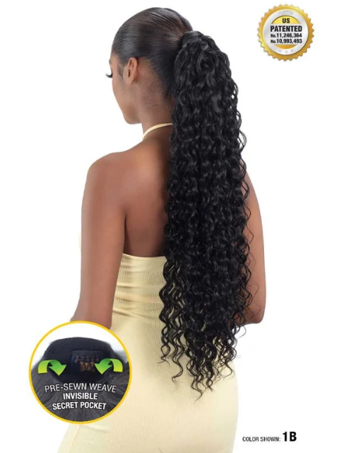 Shake N Go Organique Secret Pocket PonyPro- SPANISH CURL 26" Ponytail