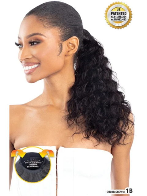 Shake N Go Organique Secret Pocket PonyPro- HH DEEP 18" Ponytail