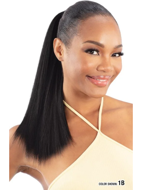 Shake N Go Organique Secret Pocket PonyPro- SLEEK STRAIGHT 18" Ponytail