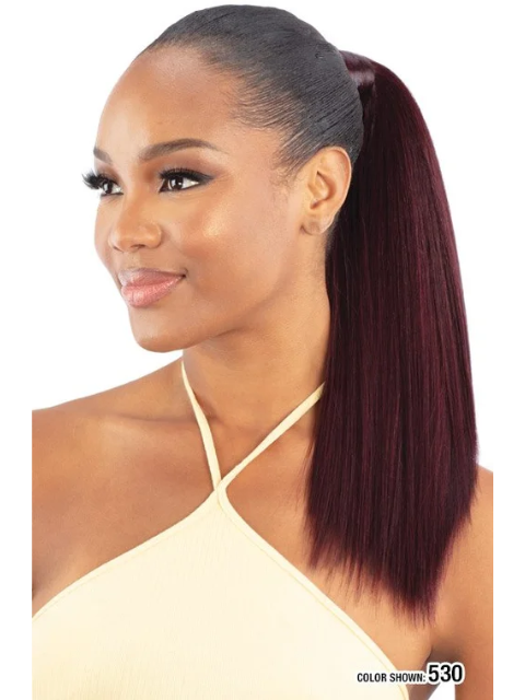 Shake N Go Organique Secret Pocket PonyPro- SLEEK STRAIGHT 18" Ponytail