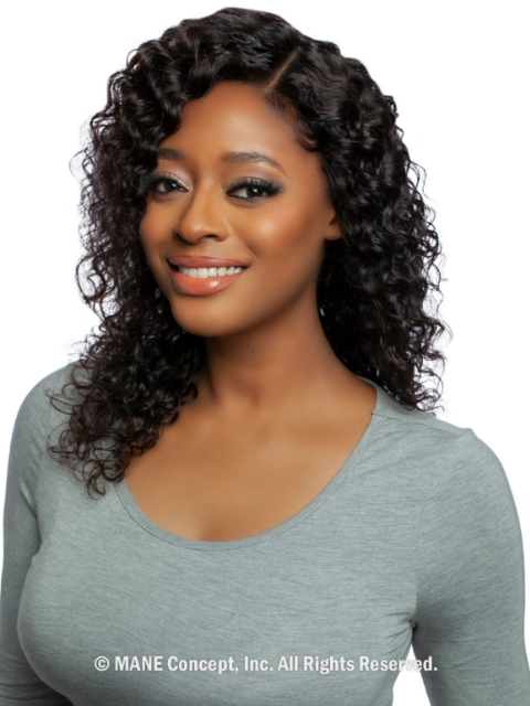 Mane Concept 11A 100% Unprocessed Human Hair Trill 13x4 HD Glueless Lace Wig - TRE2132 WATER WAVE 18"