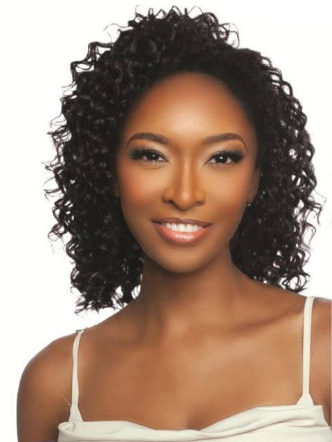 Mane Concept 100% Unprocessed Human Hair Trill Glueless Versatile Half ...