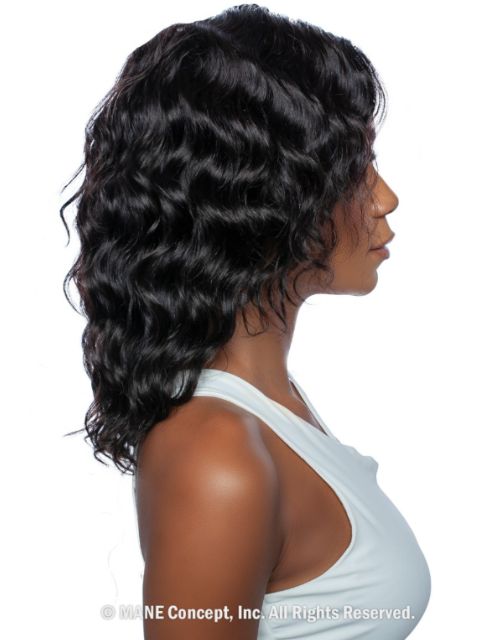 Mane Concept 100% Unprocessed Human Hair Trill HD 13x4 Free Part Lace Front Wig - 11A HD LOOSE DEEP 16" (TRP2103)