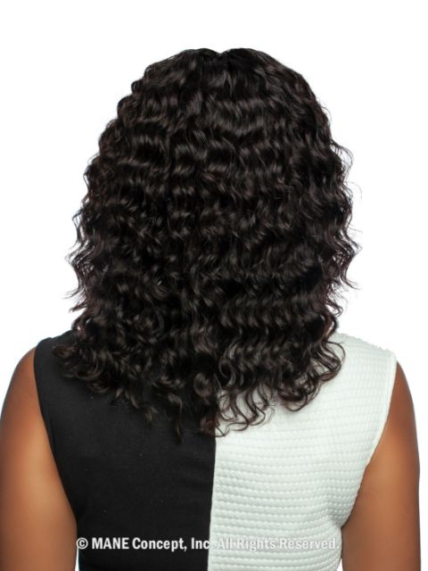 Mane Concept 100% Unprocessed Human Hair Trill HD 9x6 Pre-cut Glueless 03 Lace Front Wig - DEEP WAVE 14" (TRPC2103)