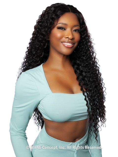 Mane Concept 100% Unprocessed Human Hair Skinlike 11A 13x4 HD Lace Front Wig - TRS2102 WATER WAVE 34"