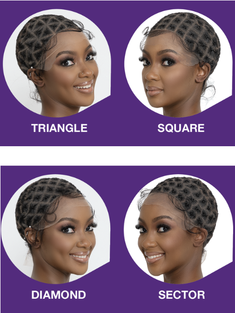 Janet Collection Melt 100% Human Baby Hair with Nuskin Air Lace Crochet Wig Cap