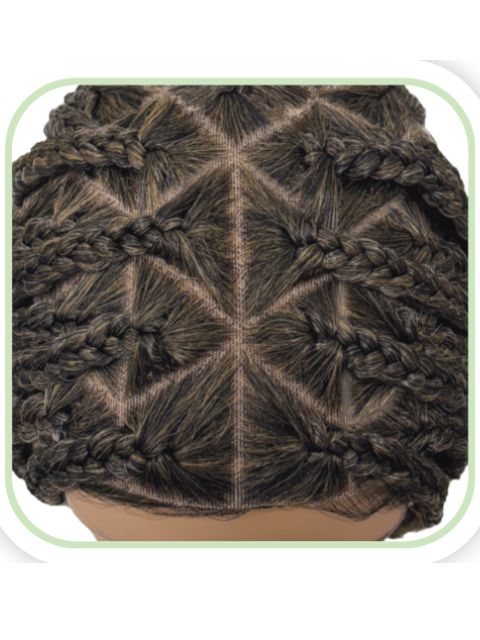 Motown Tress Secret HD Whole Hand-Tied Lace BOX BRAID TRIANGLE METHOD ...