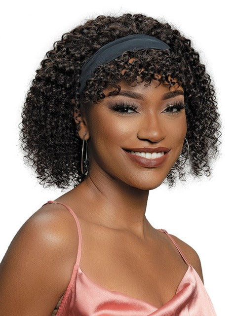 Janet Collection 100% Human Hair Crescent Band Wig - AMANDA