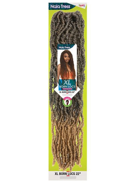 [MULTI PACK DEAL]  Janet Collection Nala Tress XL BORN LOCS Crochet Braid 22 XLBL22- 5pcs