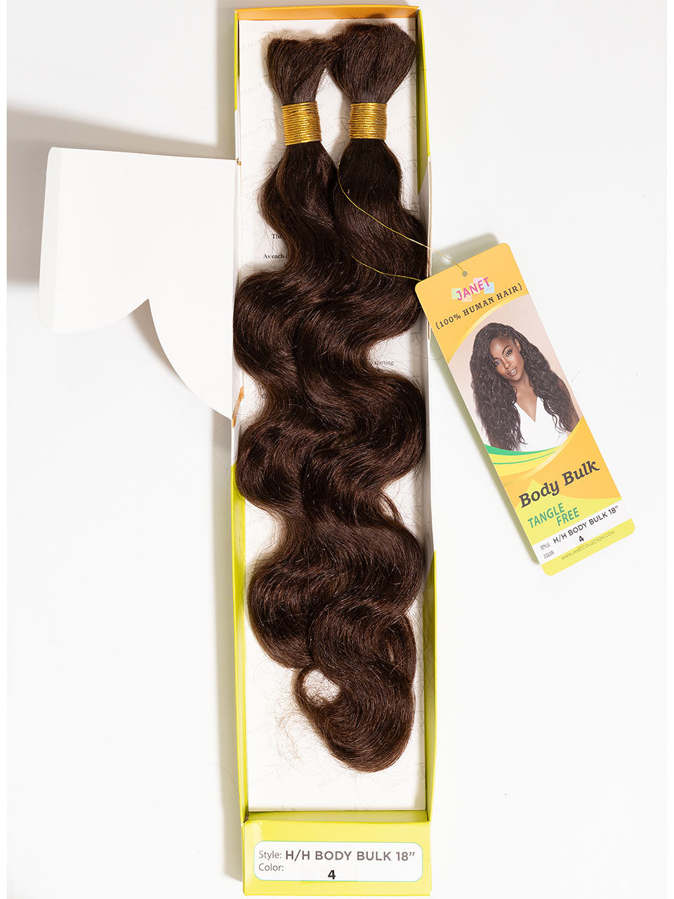 Janet Collection 100% Human Hair BODY Bulk 18"
