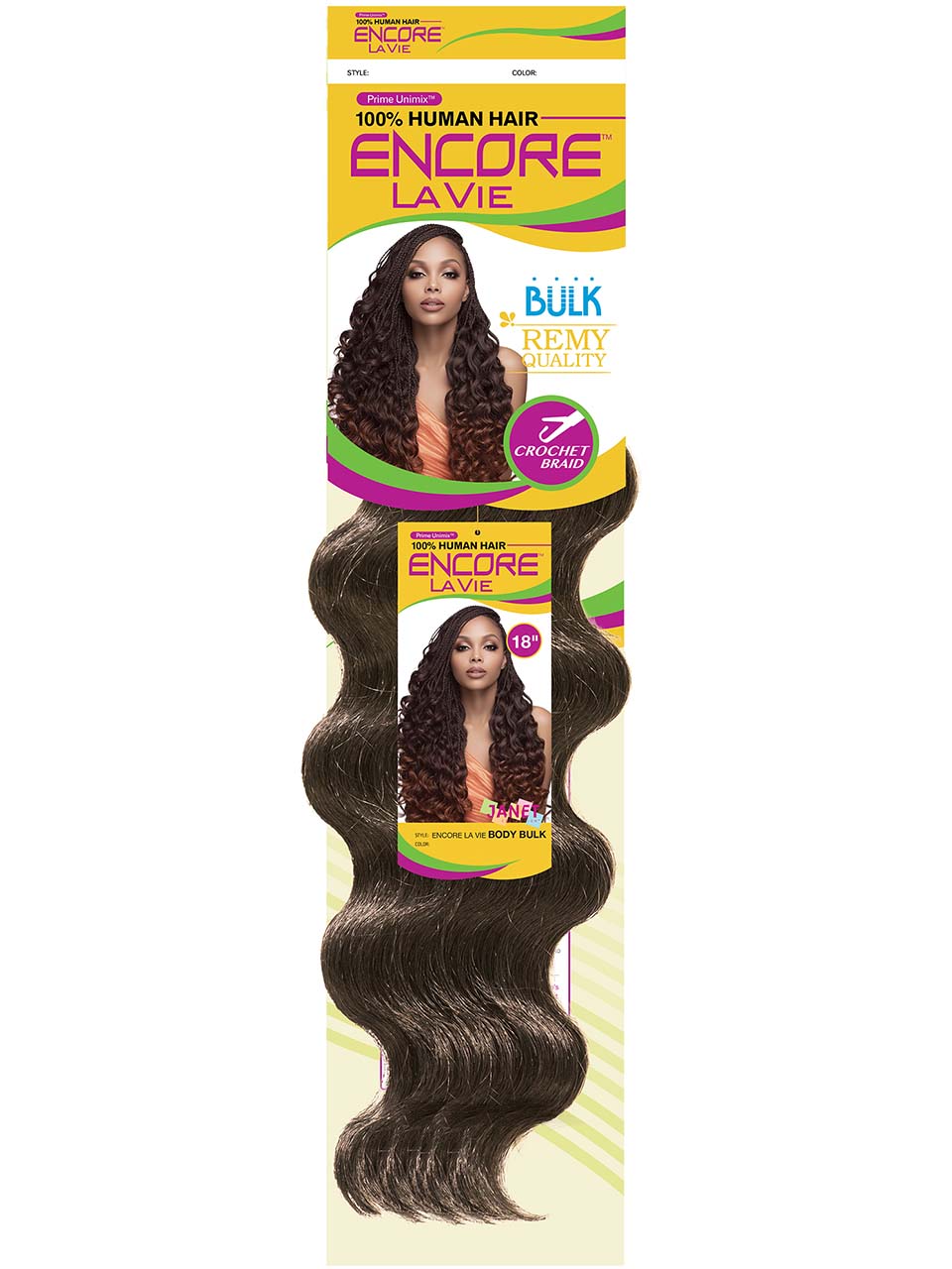 Janet Collection Encore Lavie BODY Bulk 18" (ELBB18)