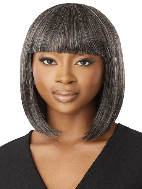 Outre Fab & Fly Gray Glamour 100% Human Hair Wig - HH-DERIA