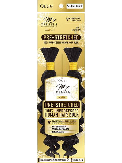Outre Mytresses Gold Label 100% Unprocessed Human Hair NATURAL DEEP BULK 14"