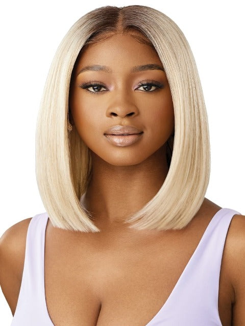 Outre  100% Human Hair Blend Airtied Wig HHB-NATURAL YAKI 12"