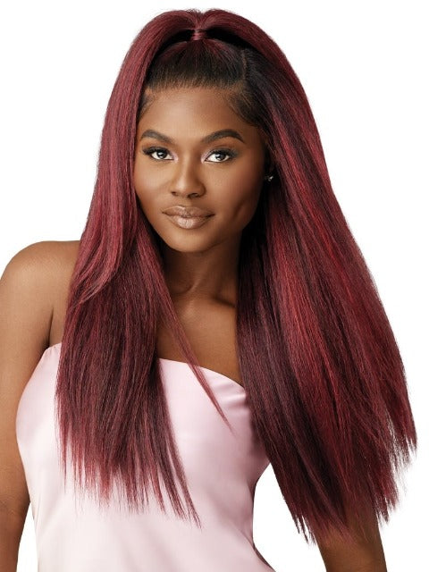 Outre  100% Human Hair Blend Airtied Wig HHB -PERM YAKI 26"